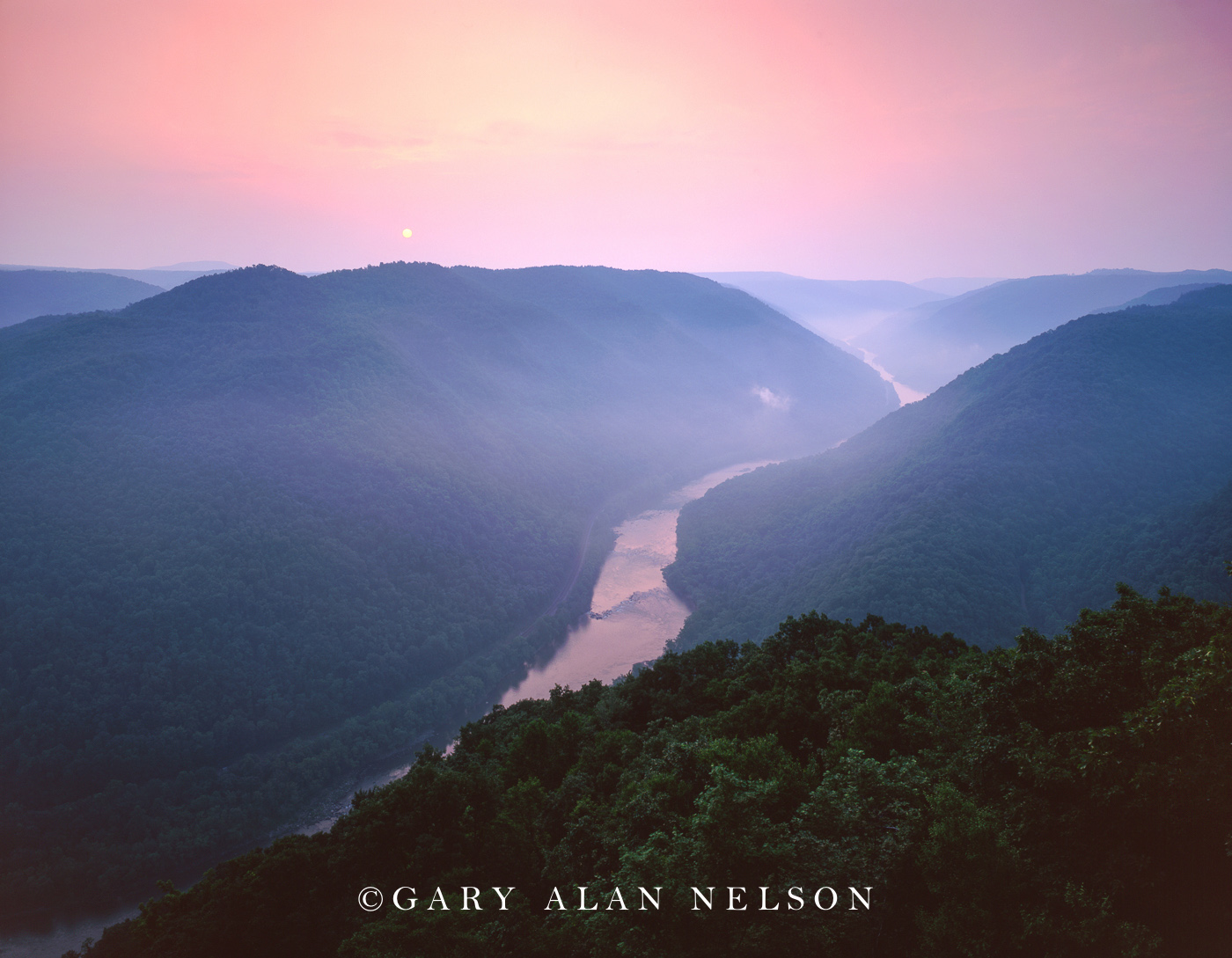 Sunrise over the New River | WV124NP | Gary Alan Nelson Photography